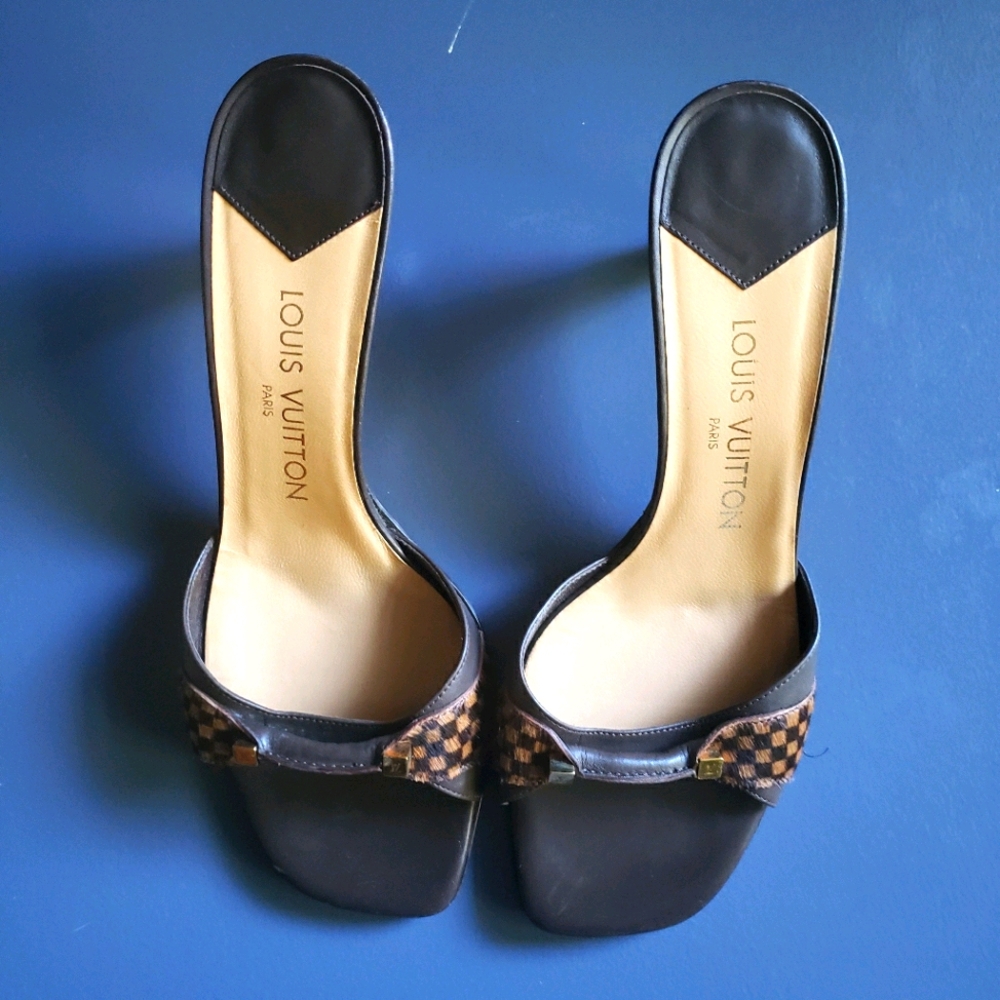Louis Vuitton Damier Sauvage Mule - Size 8 1/2